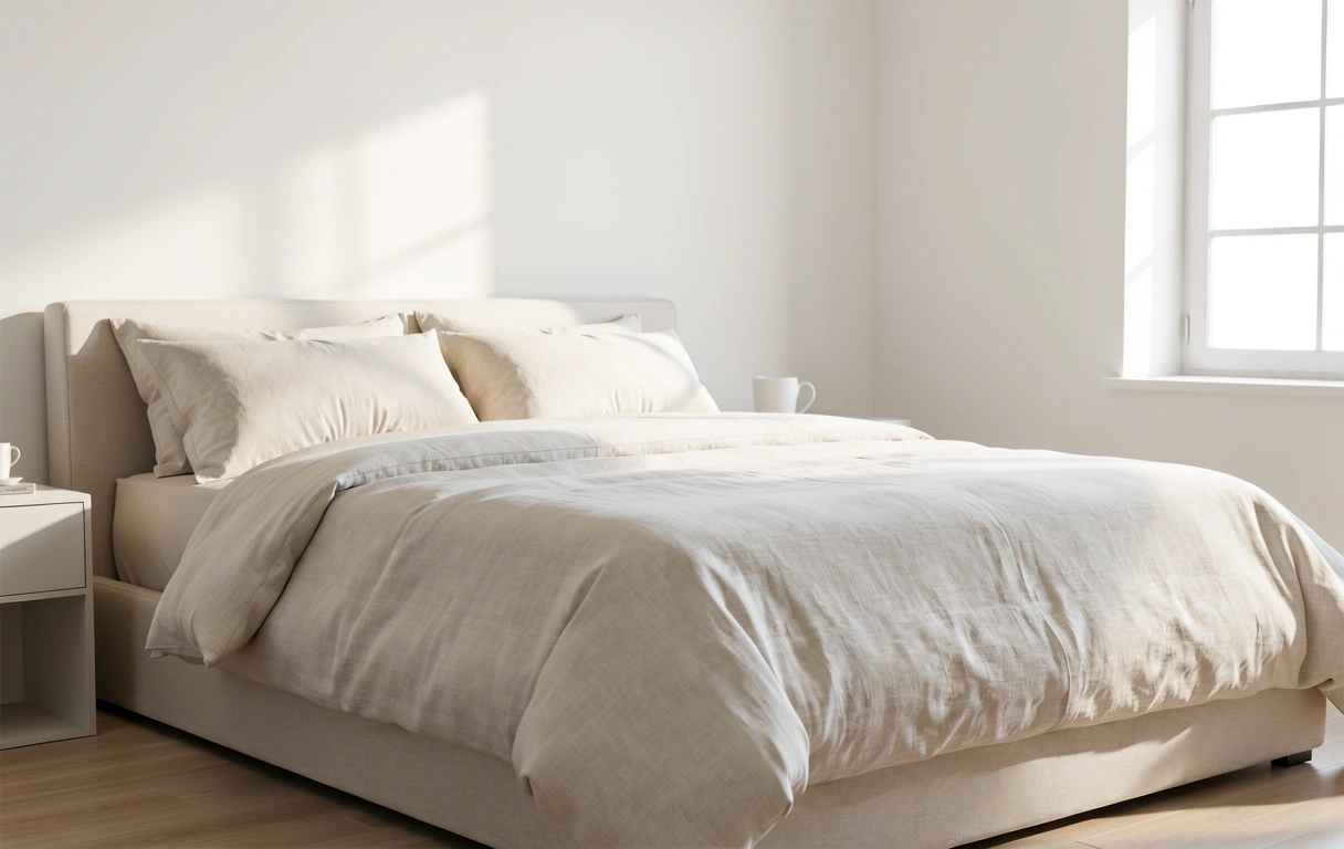 Atmosphärisches Schlafzimmer für erholsamen Schlaf